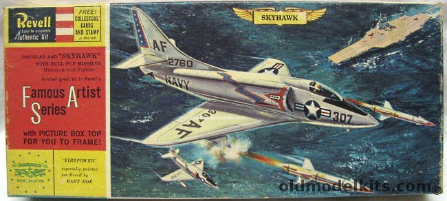 Revell 1/51 A4D Skyhawk (A-4D) - Famous Artist Series, H179-98 plastic model kit